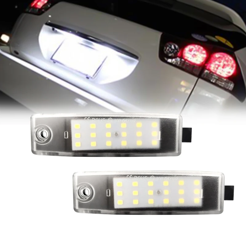 2Pcs Canbus No Error Car LED Number License Plate Light Lamp for Toyota Highlander 2013 2012-2008 Lexus RX300 1999-2003 White