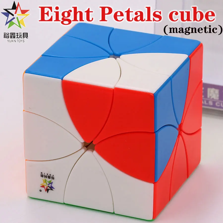 

YuXin Magic Cube Puzzle Eight Petals Magnetic Dino Professional Speed Twist Cubos Mágico Magnético Educational Creative 큐브 Toy