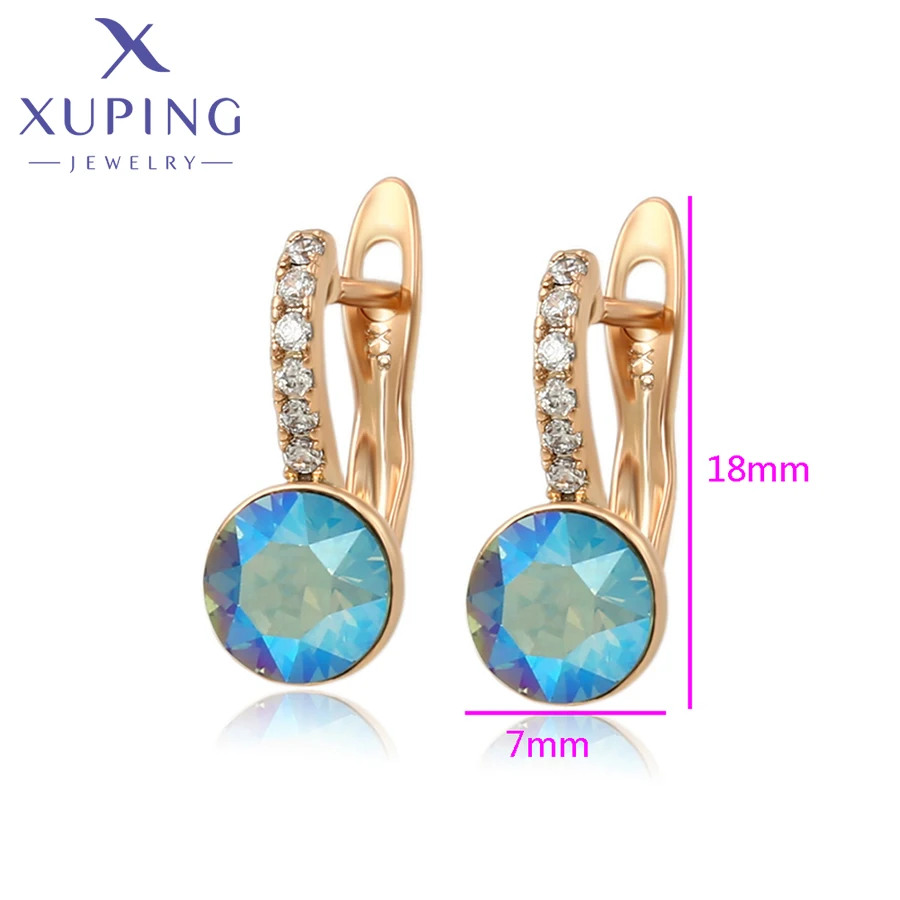 Xuping Jewelry Fashion New Arrival Crystal Earring for Women Girl Party Gift A00718267