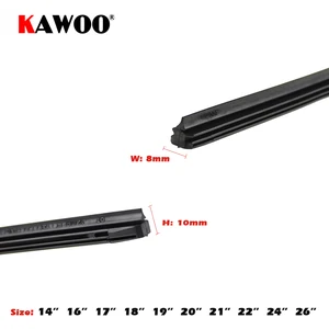 KWOOOO-CAR GUMMER STRIME WISCHSCHLADE, Fahrzeuginsertion, Wiederaufladung, 8 mm, weich, 14 10 Hauptverkaufsmesser 14 Zoll - №3