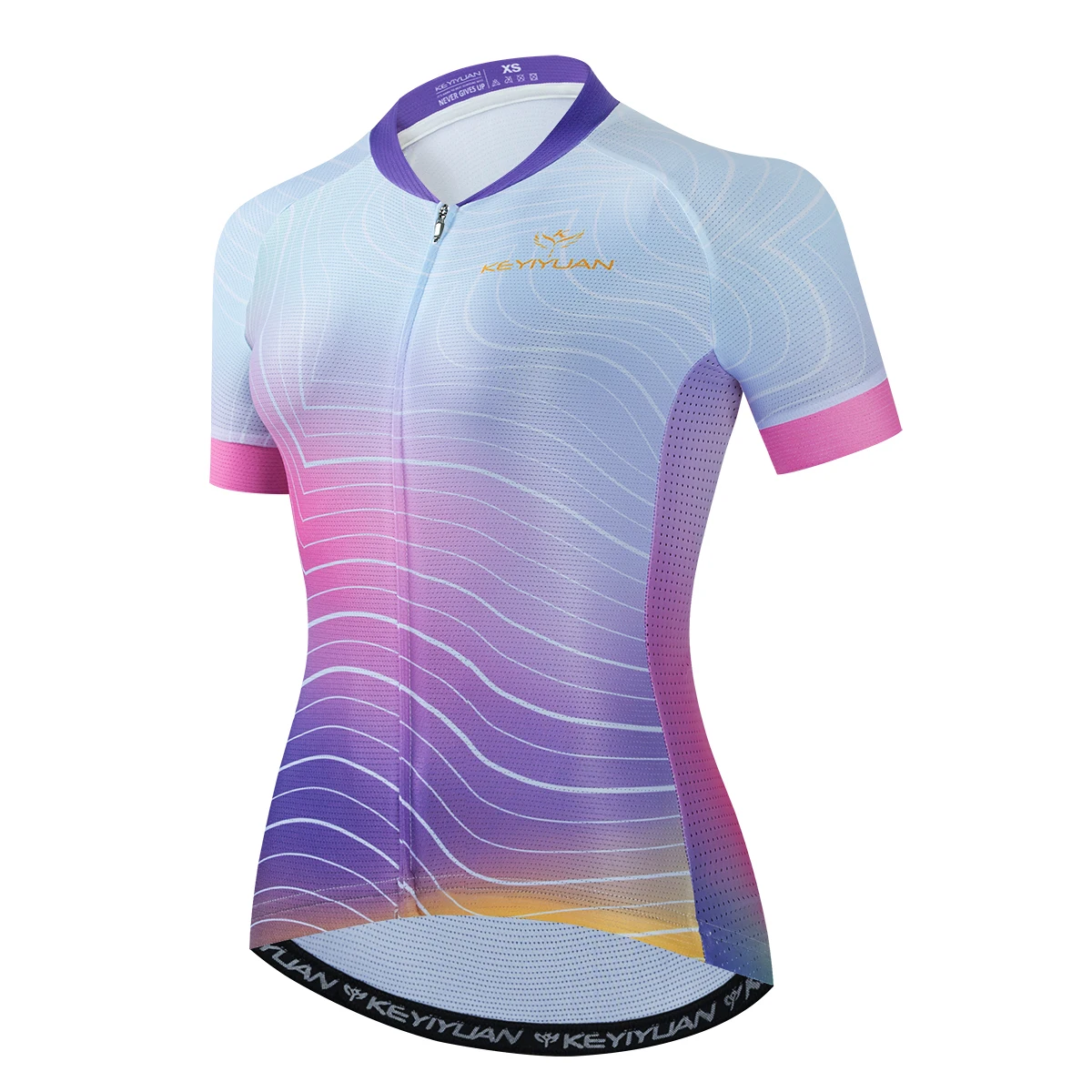 

KEYIYUAN Pro Team 2023 Cycling Jersey Women Short Sleeve MTB Clothing Tops Bike Clothes Road Bicycle Cycle Shirt Maillot Velo