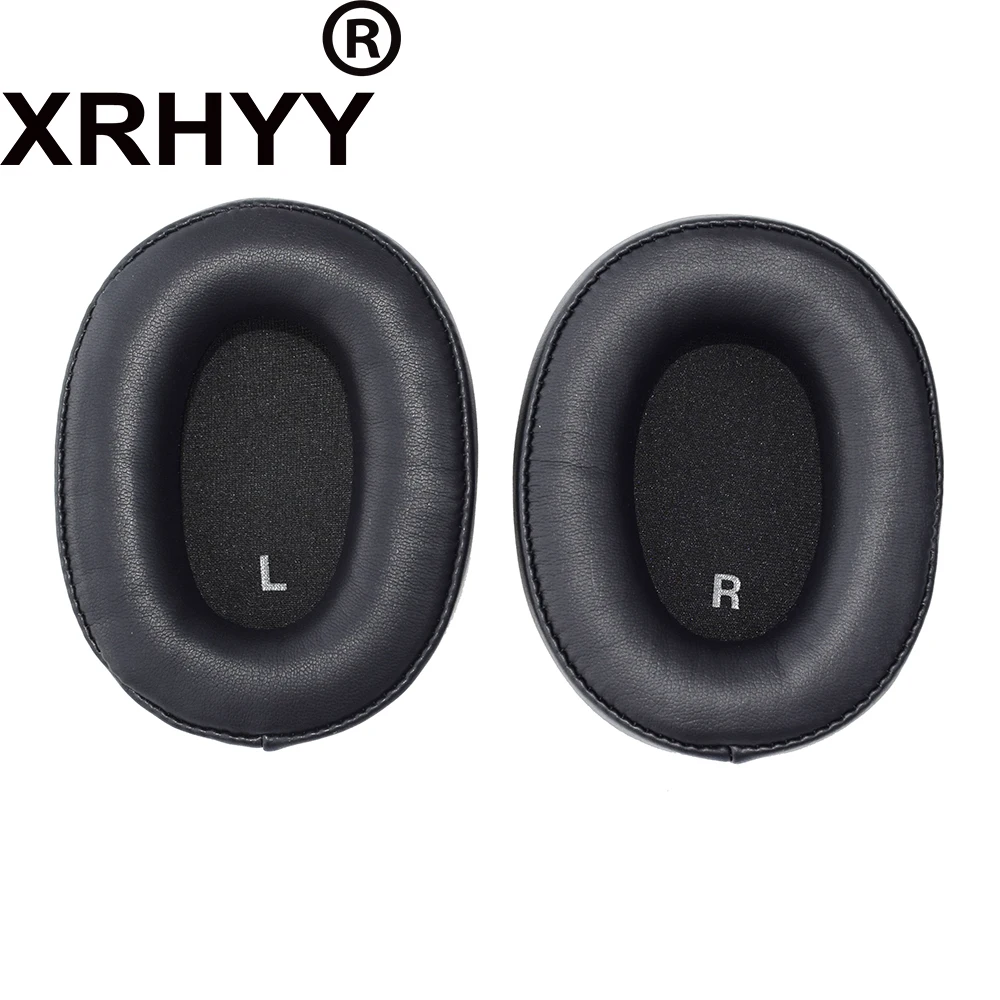 XRHYY Black Replacement Ear Pads Ear Cups Pillow Earpads Sponge Soft Foam Cushion Ear Cover For ATH-SR9 ATH-DSR9BT Headphones