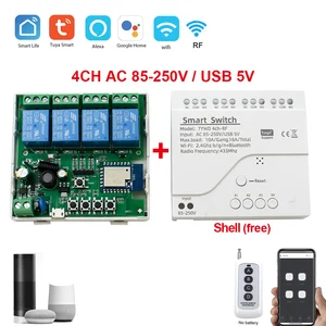 2ch Tuya WiFi WiFi DIY Smart Switch Modul 433 Fernbedienung Smart House Garage Universal Remote Relay Alexa Google Home Home 10 Hauptverkaufsmodul WiFi Gate - №7