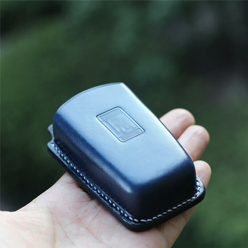 

100% Handmade Leather Car Key Case Full Cover Holder Skin For Rolls Royce Phantom Wraith Badge Styling Auto Accessories