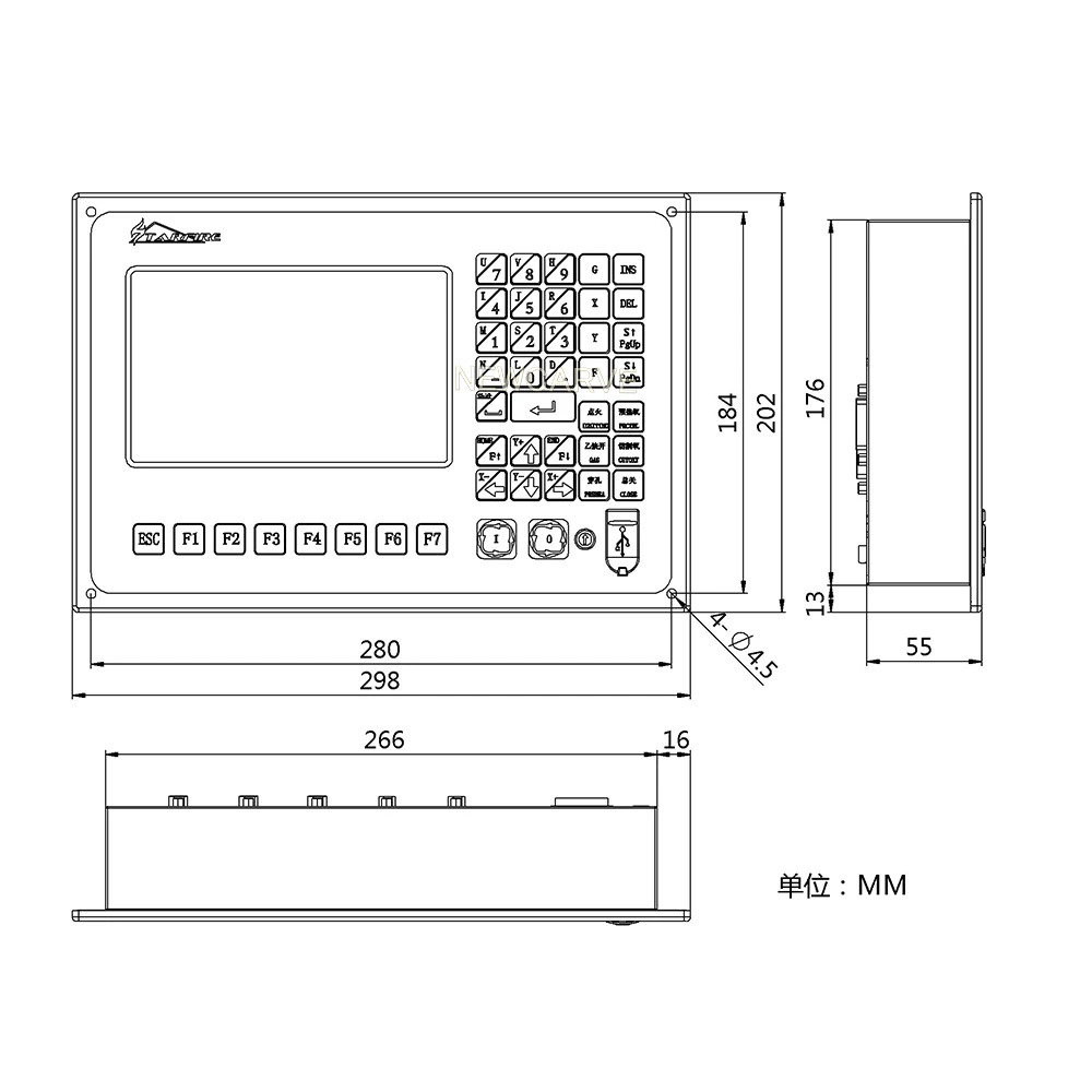 Imagem -02 - Newcarve-sistema de Máquina de Corte de Plasma Sf2100c Cnc Controlador de Plasma de Eixos Sf-2100c