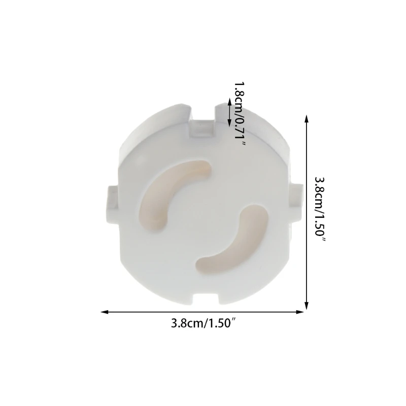 Enchufe de alimentación europeo de 2 orificios, cubierta protectora de seguridad para bebé, protección contra descargas eléctricas, 10 piezas