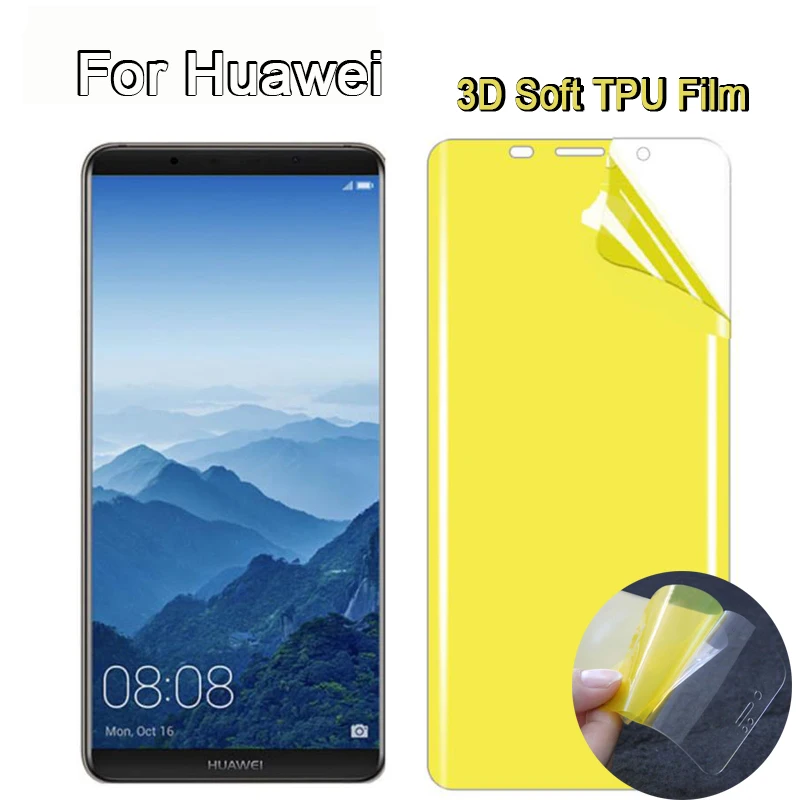 50pcs 3D Hydrogel Film For Huawei P50 /P40 Pro/P30 lite/P20 Pro/Mate 40 lite/Mate 30 Pro/P Smart Z/P Smart Plus hydrogel Film