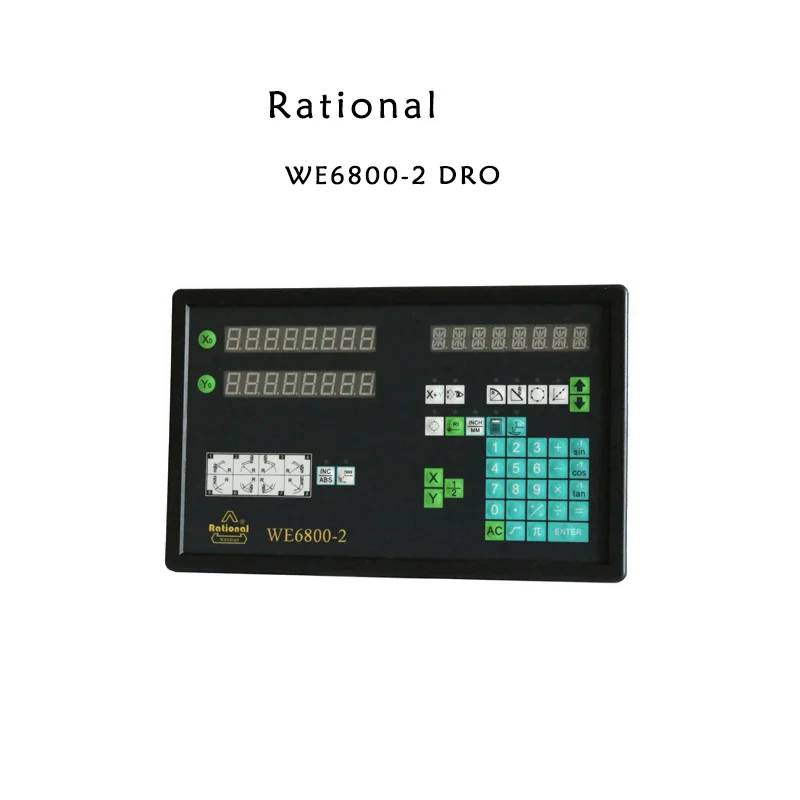 Rational RS232 WE6800-2 2 Axis Digital Readout DRO for Milling Lathe Grinder Boring Machine Original Display