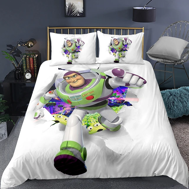 Disney Toy Story Sheriff Woody Buzz Lightyear Bedding Set Quilt Duvet Covers Pillowcase Kids Bedroom Decor Boys Bed Single Queen AliExpress