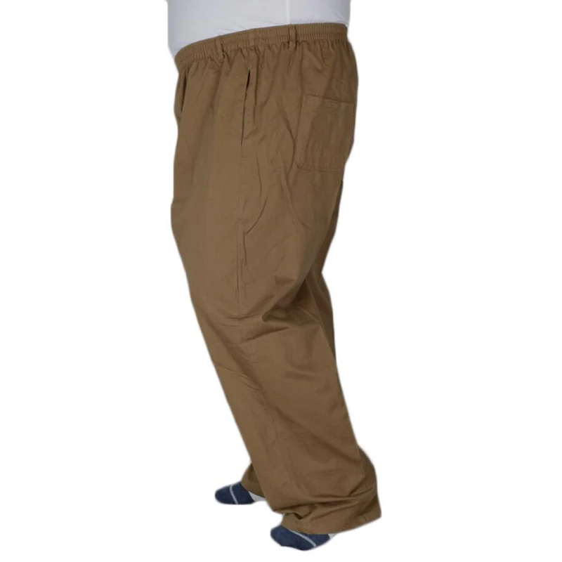 Summer plus size 8XL 10XL 11XL 12XL 13XL pants men cotton Breathable Stretch pants loose home pants Straight Trousers 70 72 74