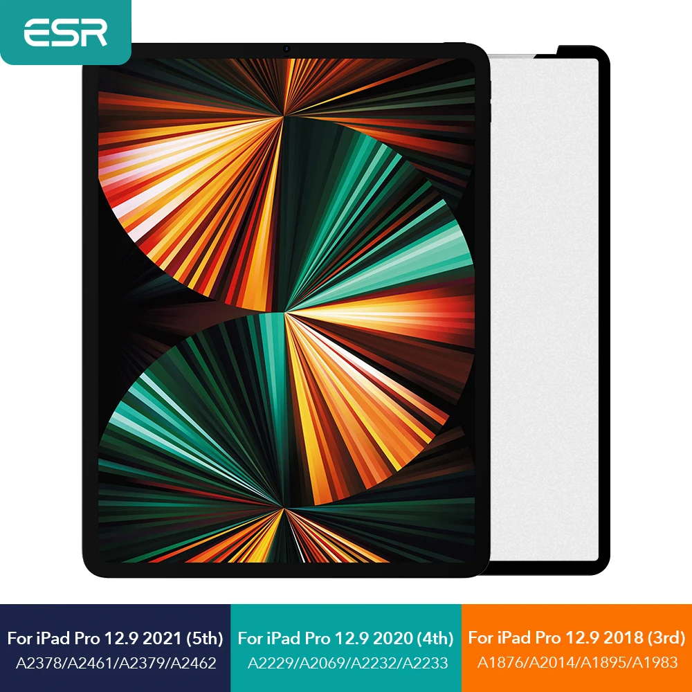 

ESR for iPad mini 6 for iPad Pro 11 12.9 Removable Matte Paper Feel Film for iPad 9 2021 8 7 Gen Screen Protector for iPad Air 4