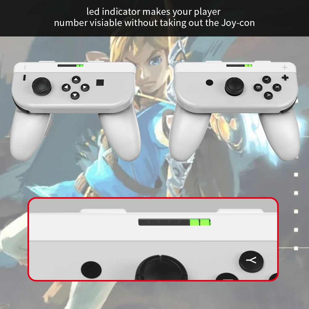 Левые и правые ручки 2 в 1 для Nintendo Switch, съемная ручка, модульная джойстик, удобный захват и ремешок на запястье для NS OLED Joycon