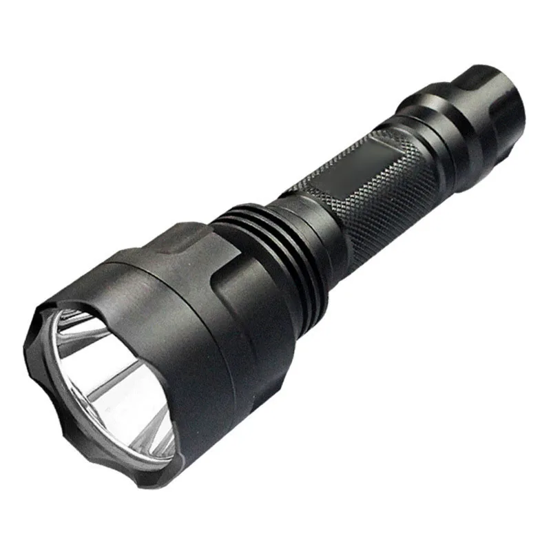 Hot Sale Ultra Bright Tactical Flashlight Rechargeable R2 Portable LED Torch Outdoor Cycling Lamp Waterproof 3 Lighting Modes
