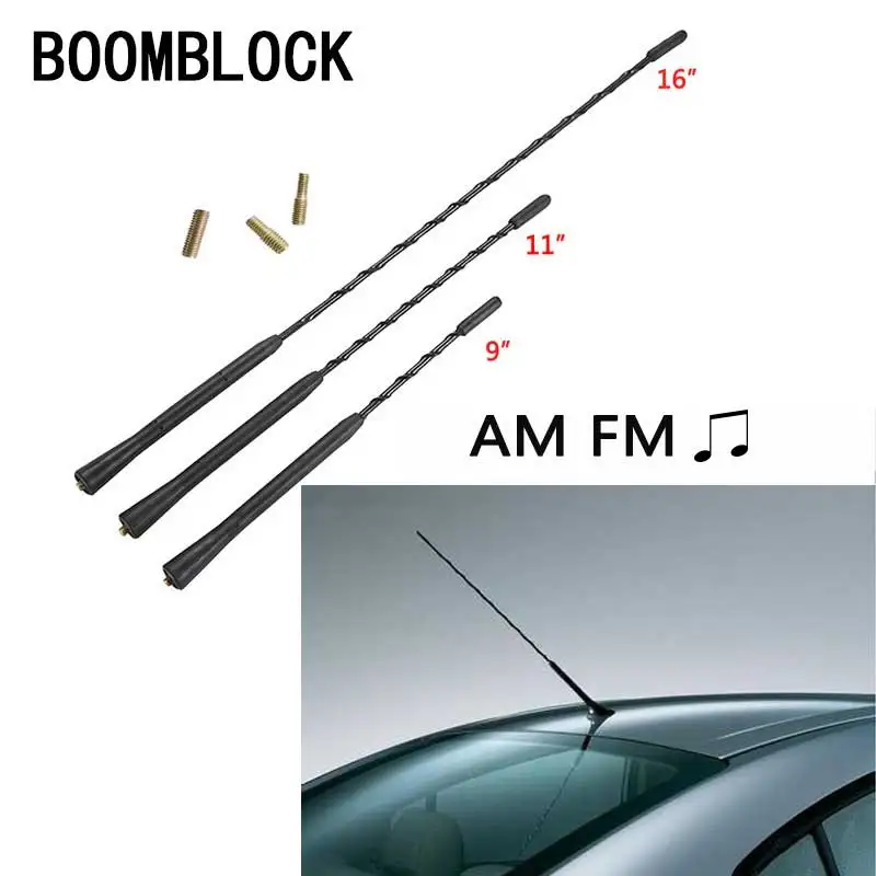 BOOMBLOCK Universal Car Anti-noise Flexible Roof Mast Whip Stereo Radio styling for BMW e90 e60 e46 f10 VW Golf 7 peugeot 206