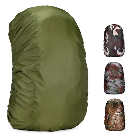 Kokossi 90l 95l 100l capa de chuva mochila camo bolsa à prova d'água ao ar livre caça viagem dobrável capa à prova de poeira