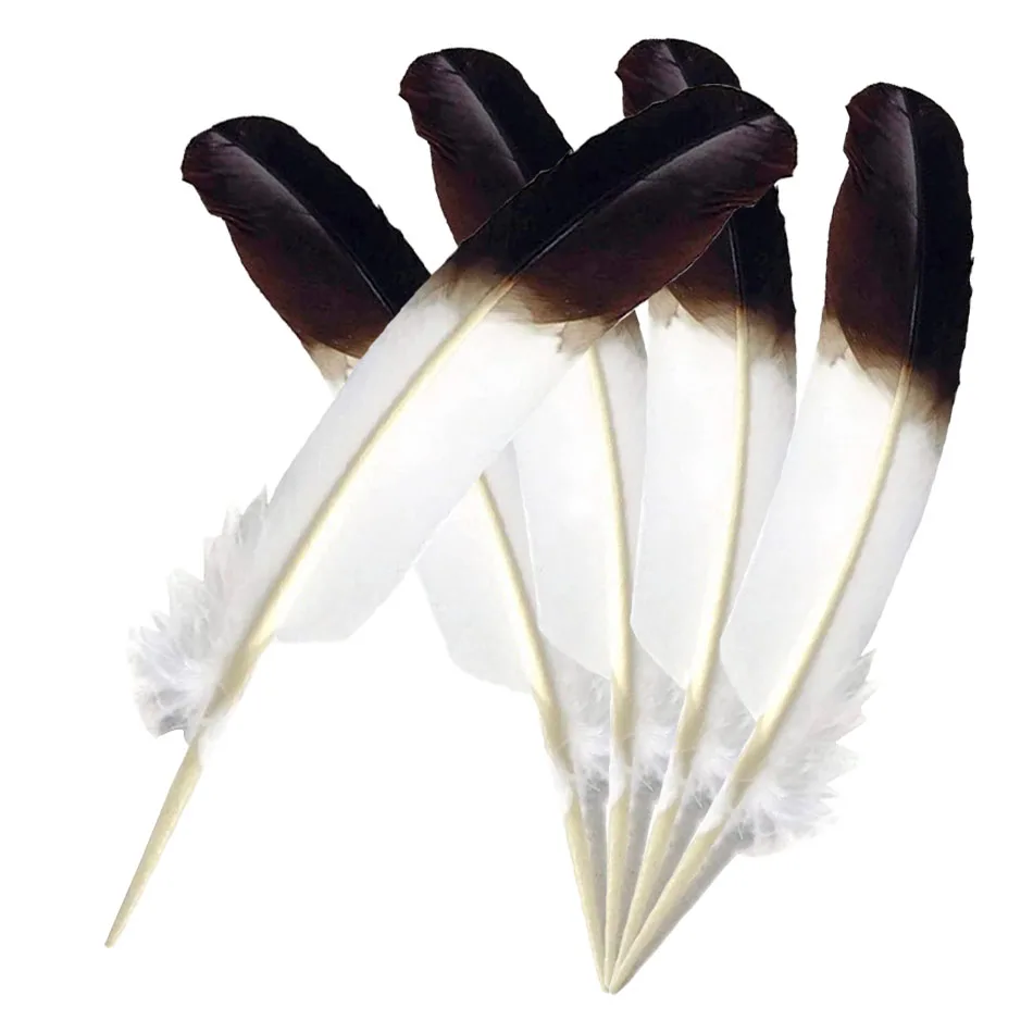 10Pcs Natural Plume White Black Turkey Feathers for Crafts Home DIY Feather Party Wedding Decoration Accessories 25-30cm