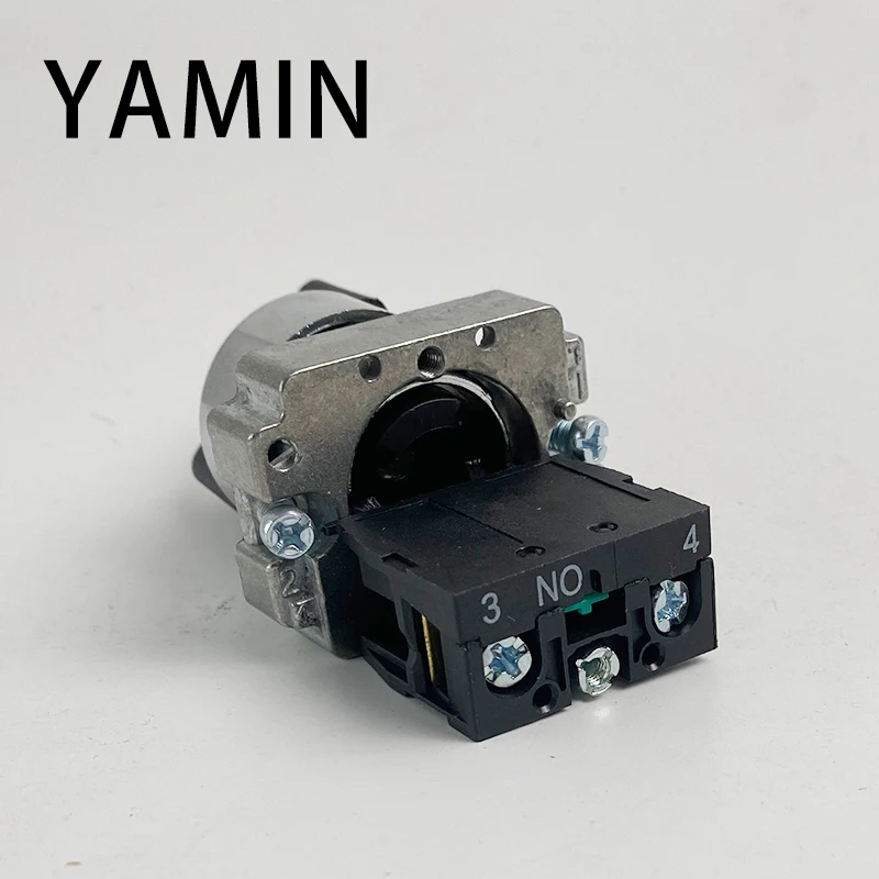 5pcs 22mm 2/3 Position Self Locking Latching Reset Selector XB2-BD21 BD23 BD25 BD33 BD45 BD53 1NO/2NO/1NO1NC Knob Rotary Switch