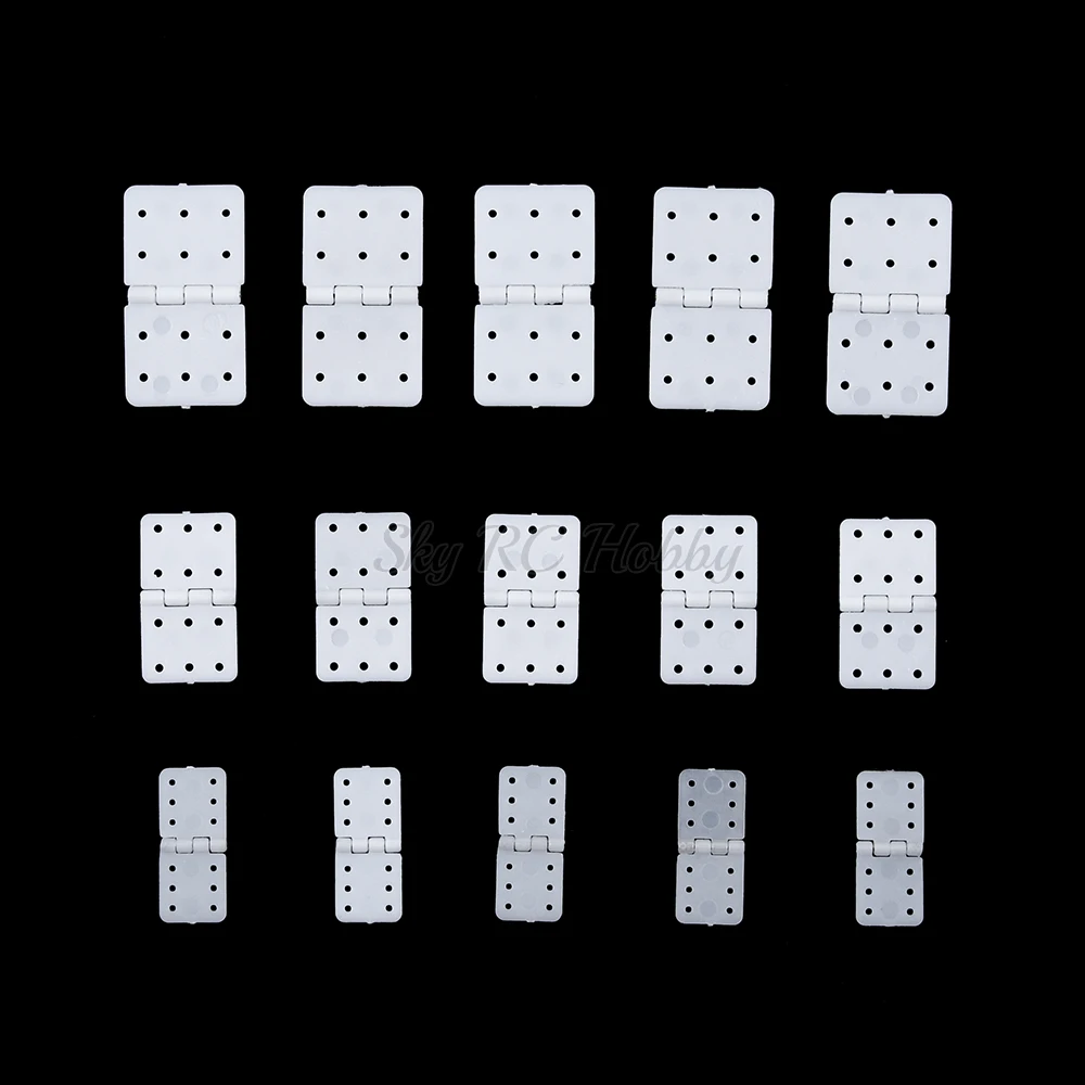 Nylon & Pinned Hinge 20x36mm / 16x29mm / 12x24mm For RC Airplane Plane Parts Aeromodelling Model Replacement