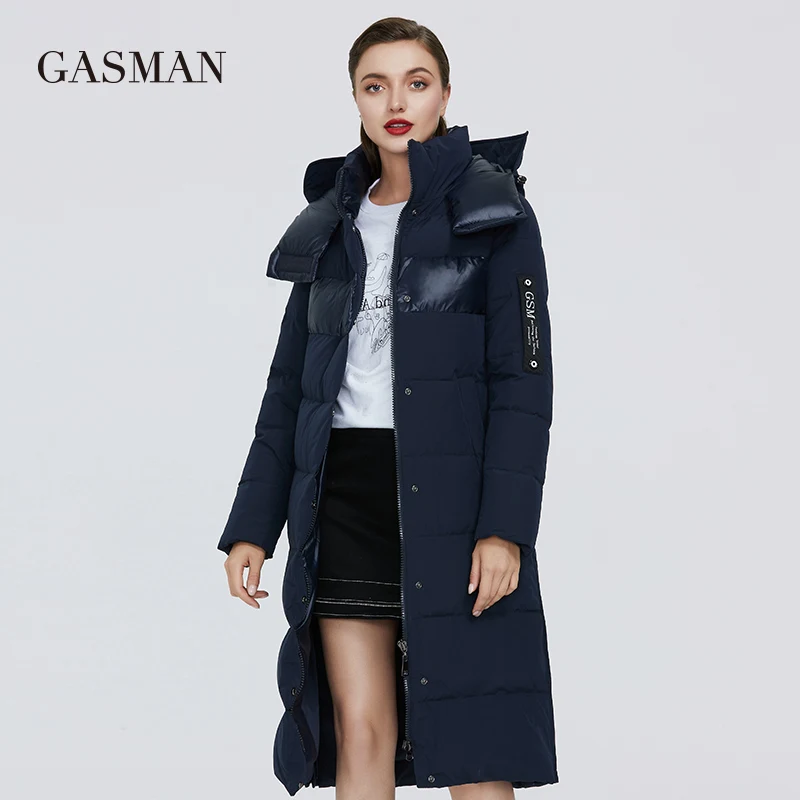 GASMAN Green fashion brand hooded warm parka Women\'s winter jacket outwear women coat Female thick patchwork puffer jacket 003