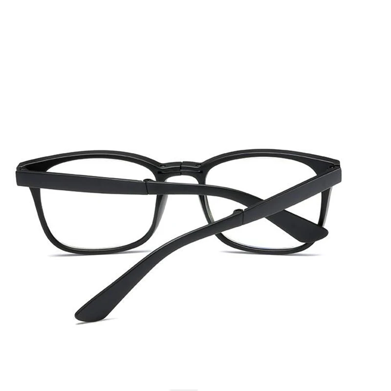 Folding Blue Light Blocking Square Hyperopia Eyeglasses Retro  Farsighted Prescription Spectacles Power 0 +1.0 +1.5 +2.0 To +4.0