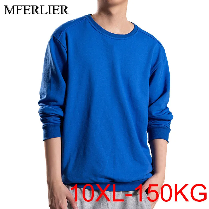 

Autumn Spring men Hoodies 10XL Bust 152cm 5XL 6XL 7XL 8XL 9XL Plus size casual men Sweatshirt 4 colors