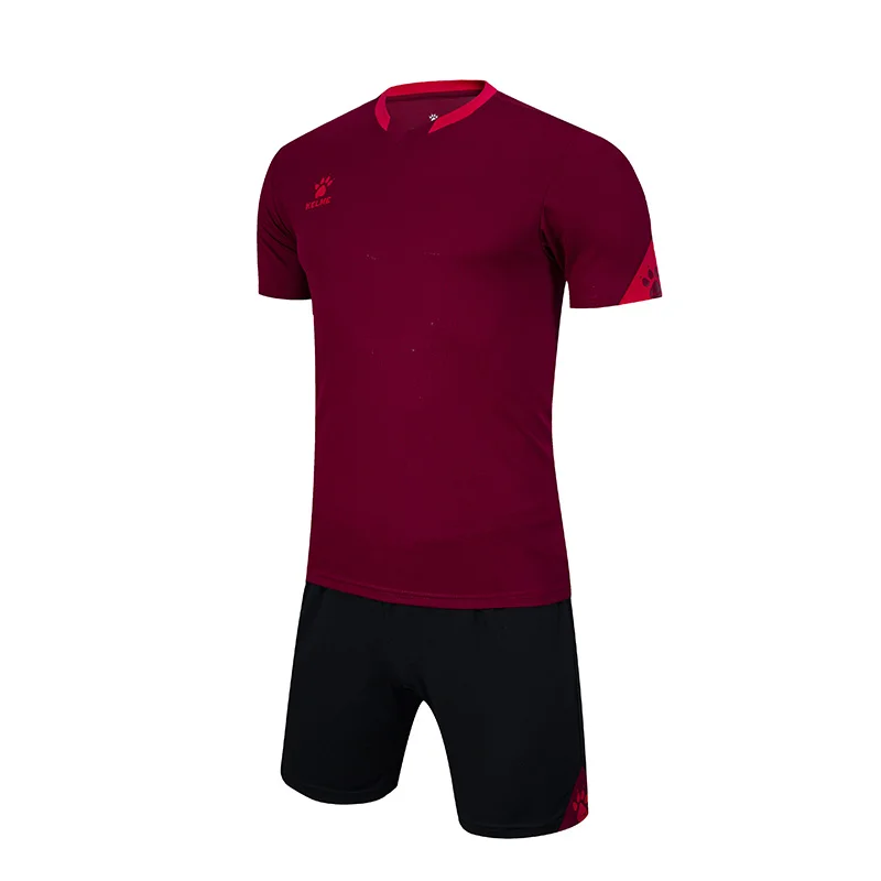 KELME Custom heren voetbaluniformen voetbalshirts heren trainingspak sportkleding korte mouwen jersey voetbalshorts pak 3801099