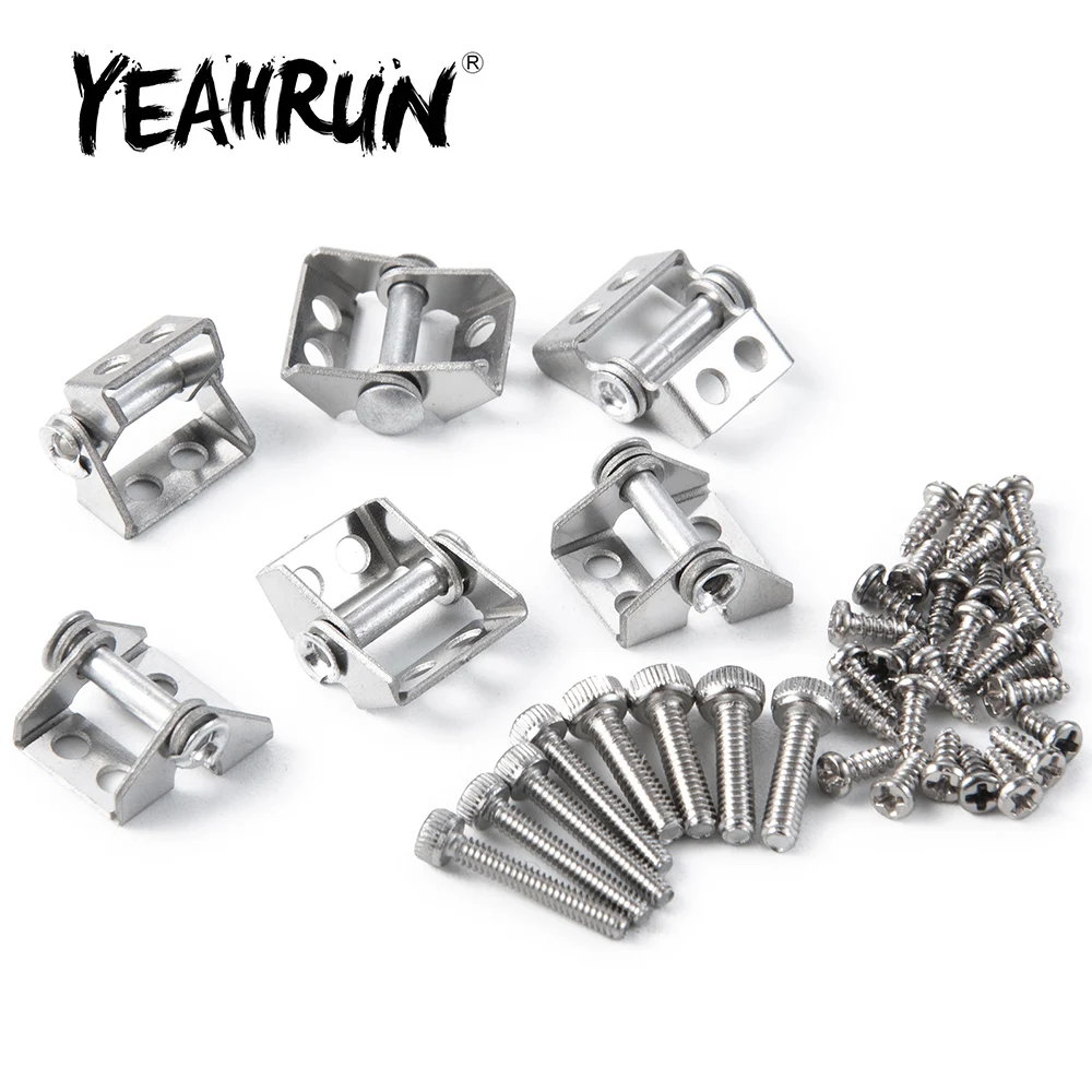 YEAHRUN Metal Alloy Rear Bucket Hinge for Tamiya 1/14 RC Trailer Tractor Truck Car Upgrade Parts