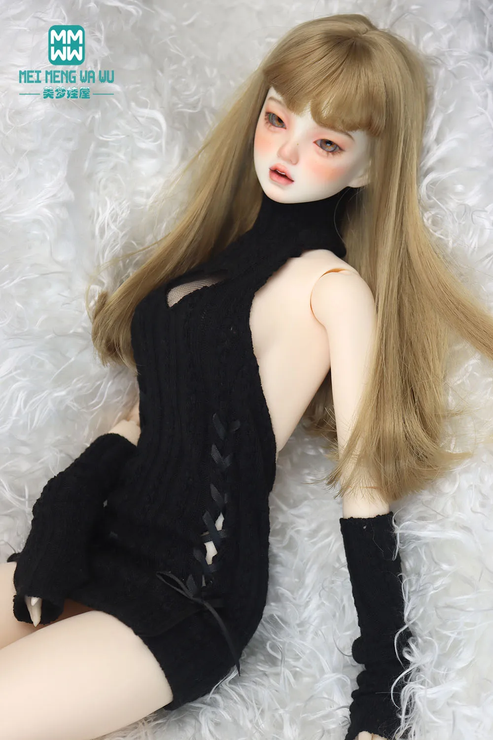 43-75CM 1/4 1/3 big bust and uncle BJD Doll clothes DD SD DDL  Fashion halter sweater dress, arm cover Girl\'s gift