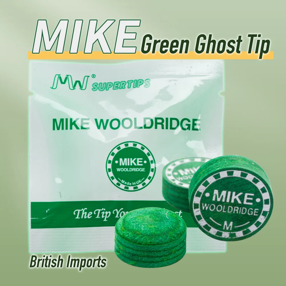 

Mike-Green Ghost Billiard Pool Cue, Snooker Cue, Carom Cue Tip, 10mm, 11mm, 12mm, 14mm, S, M, H