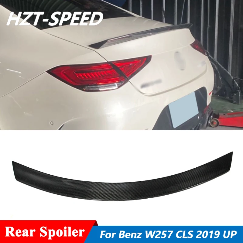 

AM Style Carbon Fiber Back Trunk Wing Rear Spoiler For Benz W257 CLS Class CLS300 CLS350 CLS53 Tuning 2019 Up