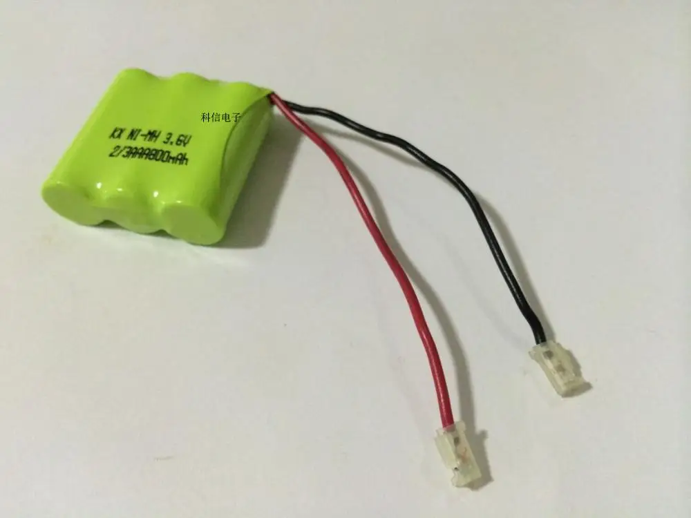 MasterFire 4 개/몫 새로운 Ni-MH 2/3AAA 3.6V 800mAh 2/3 AAA 배터리 무선 전화 용 플러그가있는 충전식 NiMH 배터리 팩