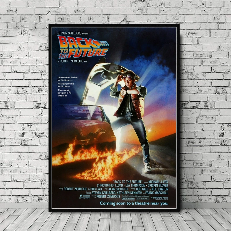 Back To The Future Movie Poster Canvas Print Home Wall Painting Decoration (No Frame)