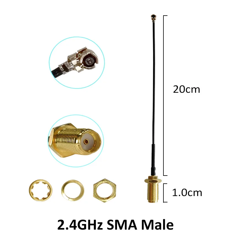 2,4 Ghz antenne wifi antena 5dbi SMA männlichen 2,4G wifi antenne IOT Zigbee Kleine Größe aerial + PCI U.FL IPX zu RP-SMA Zopf Kabel