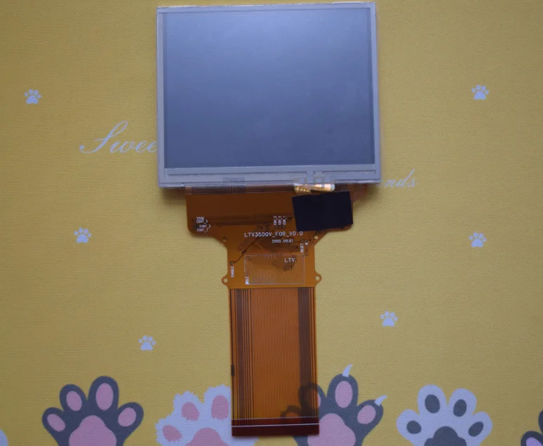 Original 3.5 inch LTV350QV-F06 LTV350QV-F09 LCD scren display digitizer for Saeco Primea touch plus GPS PND panel
