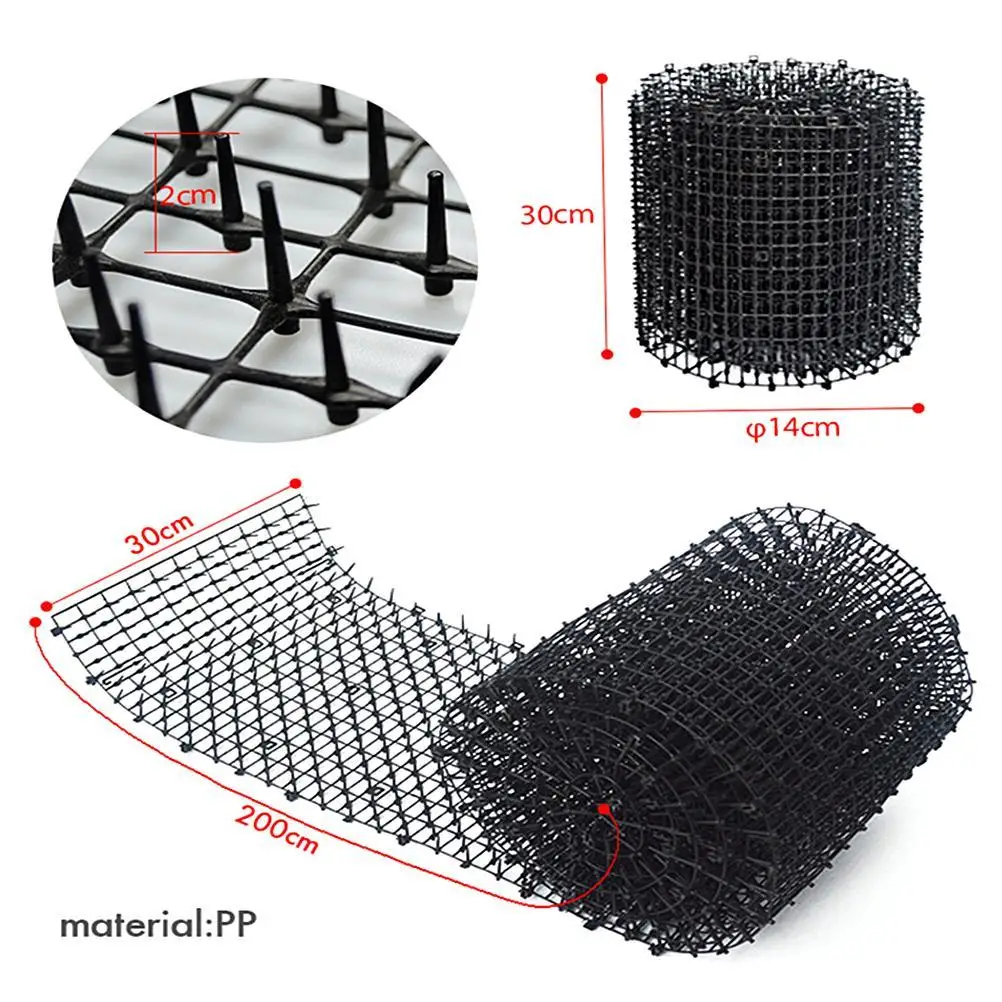 

Garden Anti-Cats Network Cat Scat Mat with Spikes Prickle Strips Plastic Digging Stopper Keep Pet Away