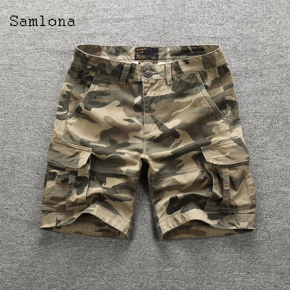 2022 Stylish simplicity Men Lesiure Camouflage Shorts Men Fashion Bottom Summer Casual All-match Classic Simple Beach Shorts