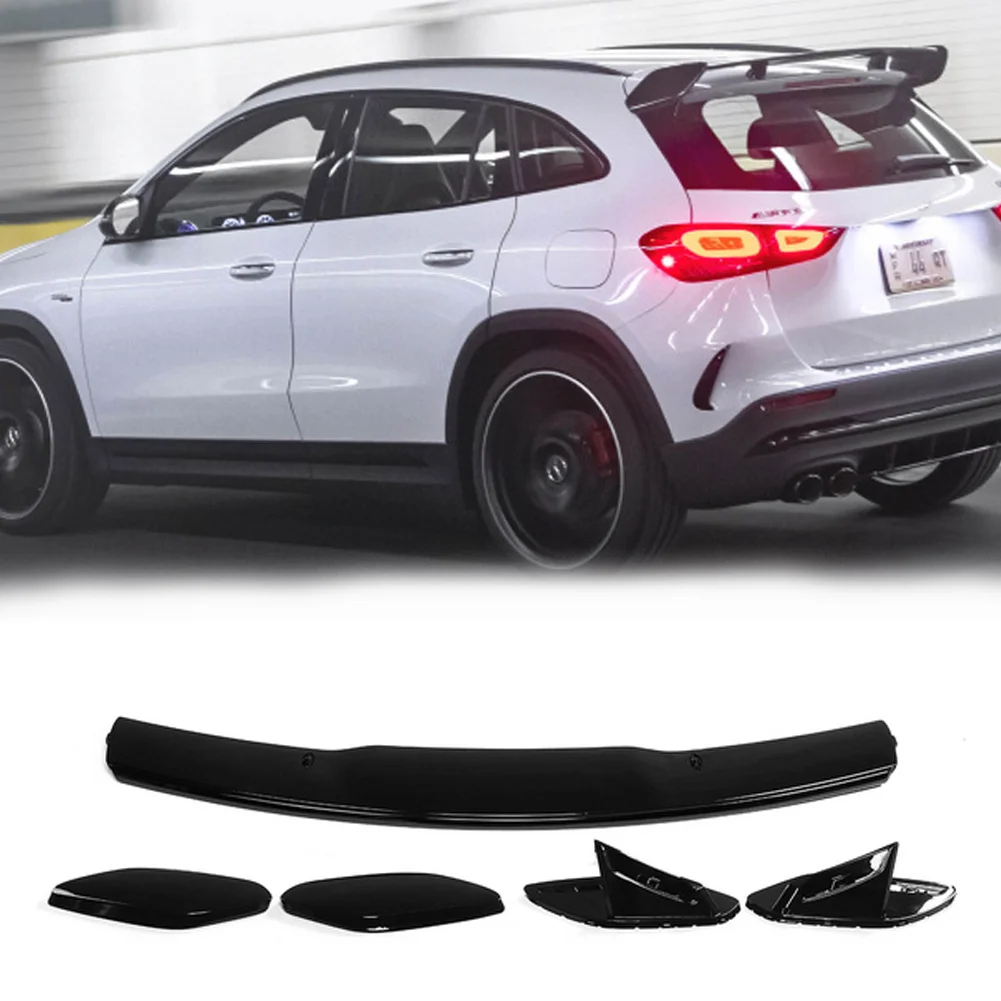 

For Mercedes Benz GLA18 GLA200 GLA220 GLA250 W156 x156 GLA45 GLA35 For AMG Line H247 2020-2021 ABS Plastic Car Rear Spoiler Wing