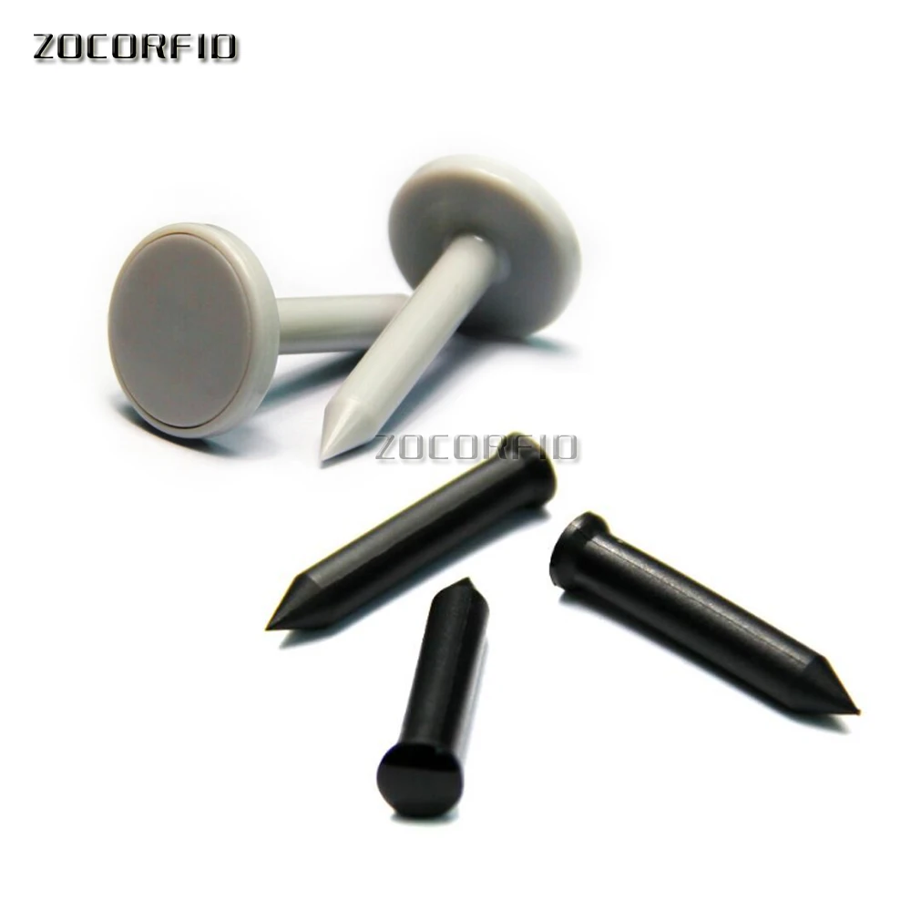 10 pz/lotto 23X34X7mm 13.56MHZ IC chip chiodo tag/punto di Pattroling, chiodo RFID pulsante punto di Pattuglia