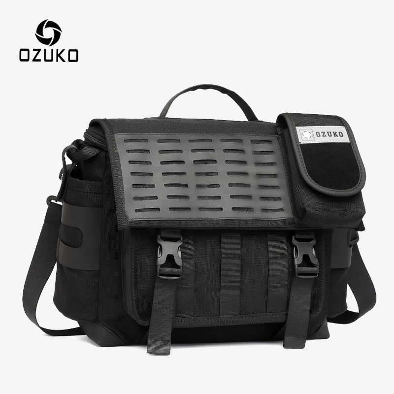 OZUKO Men Shoulder Bags Fashion Outdoor Functional Messenger Bag Man Large Capacity Travel Handbag Male Waterproof Crossbody Bag