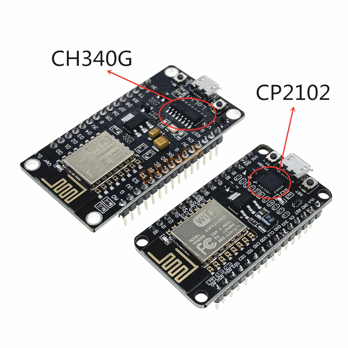 Módulo inalámbrico CH340 CP2102 NodeMcu V3 V2 Lua WIFI Internet de las cosas, placa basada en ESP8266 ESP-12E con antena Pcb