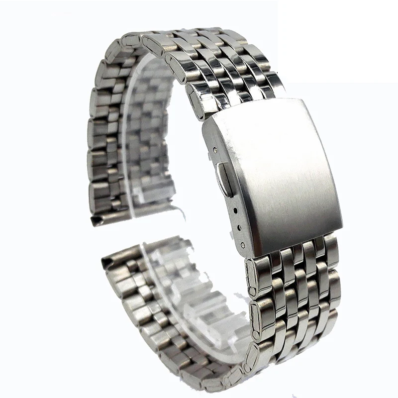 Men Watch Band Strap Stainless Stell Deployment Clasp Speed Master Wrist Women Band 18mm 20mm 22mm