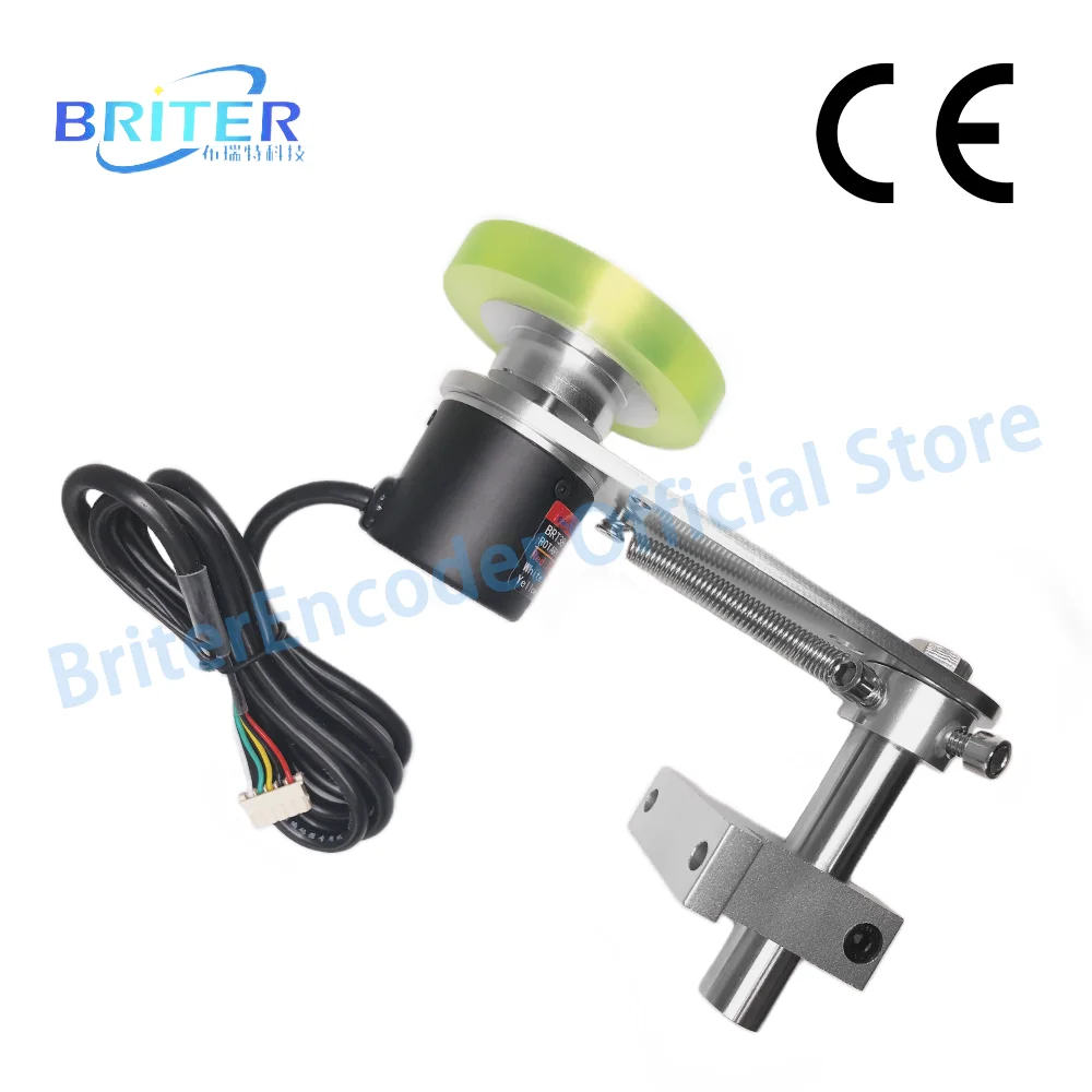 BriterEncoder Absolute Non-slip wheel bracket rotary encoder length measuring sensor Power off Memary Encoder Wheel