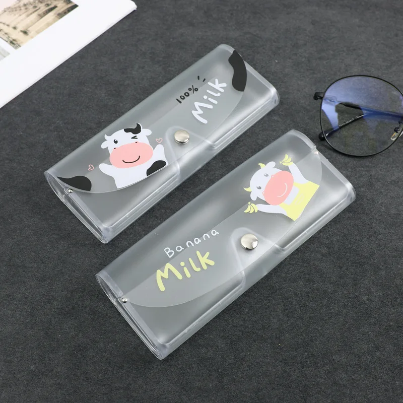 Large Fresh Cartoon Cactus Transparent Glasses Box Student Teenagers Myopia Glasses PVC Box Sunglasses Box Sunglasses Case