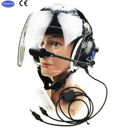 Standard Aircraft Pilot Helmet, Aviation Helmet, Fixed Wing Headset, Standard GA Dual Plug, EN966