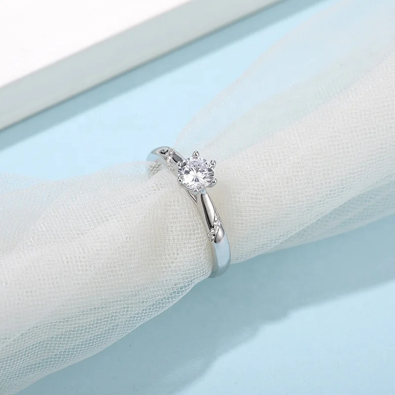 Gica Gema Real 1-3 Carat Moissanite Diamond Rings For Women Fine Jewelry 925 Sterling Silver Engagement Wedding Lady Anillo