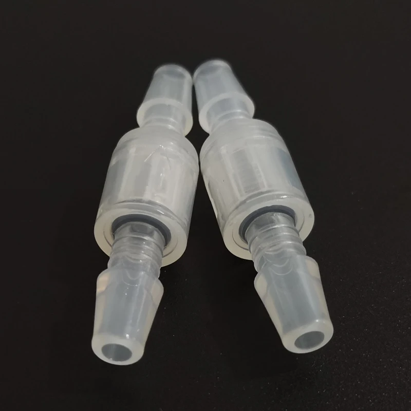 10~100PCS safe pressure reduce check valve PP plastic non-return one way valve for water air pvdf O3 spring valve  1/8 3/16 1/4