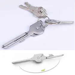 6 IN 1 Key Chain Knife Screwdriver Bottle Opener Multi-function Outdoor EDC for Self Defense Camping Hiking Support Wholesale