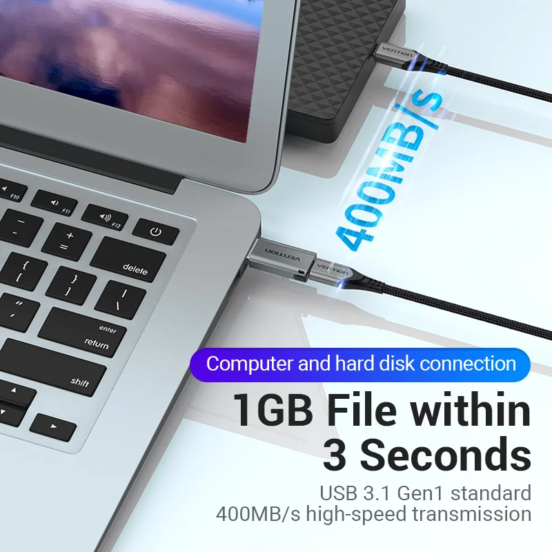 Vention USB C адаптер USB 3,0 2,0 папа к Type C Женский конвертер кабель для ноутбука Samsung S20 Xiaomi10 наушники USB адаптер Новый