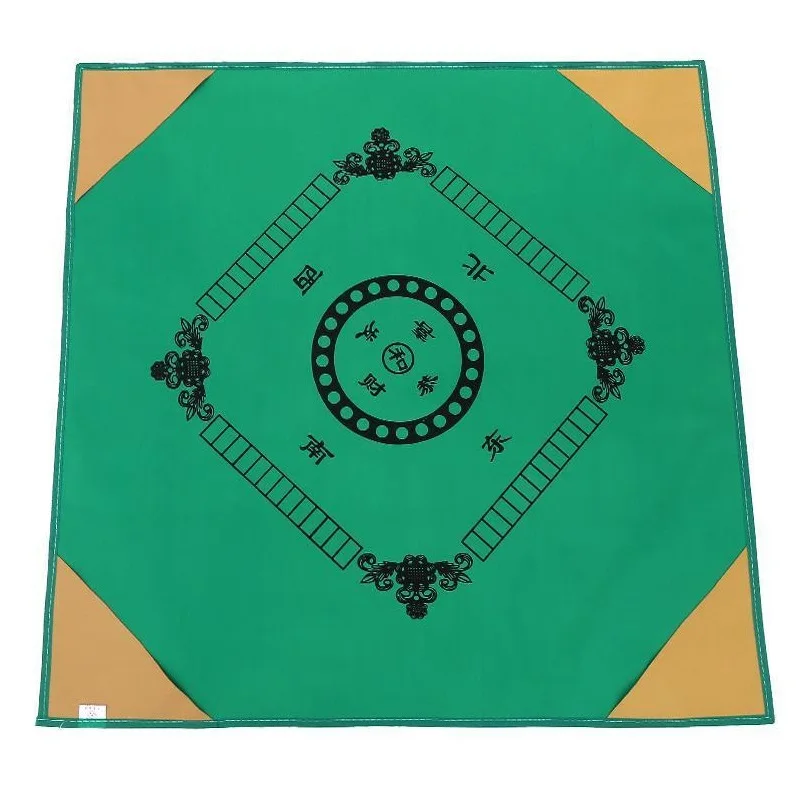 1X1m or 1.2X1.2m Household Silence Mahjong Mat Table Cloth, Board Game Mah-Jong High Grade PU Leather Reduce the Noise