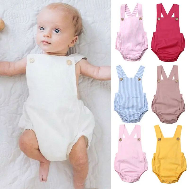 Wholesale Baby Romper Newborn Baby Girl Boy Romper Jumpsuit Casual Baby Jumpsuits Overalls Toddler Playsuit One piece